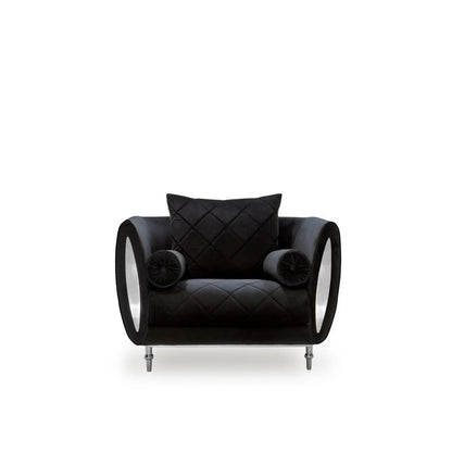 Cerchio Silver Black Roberto Grassie Sofa Set