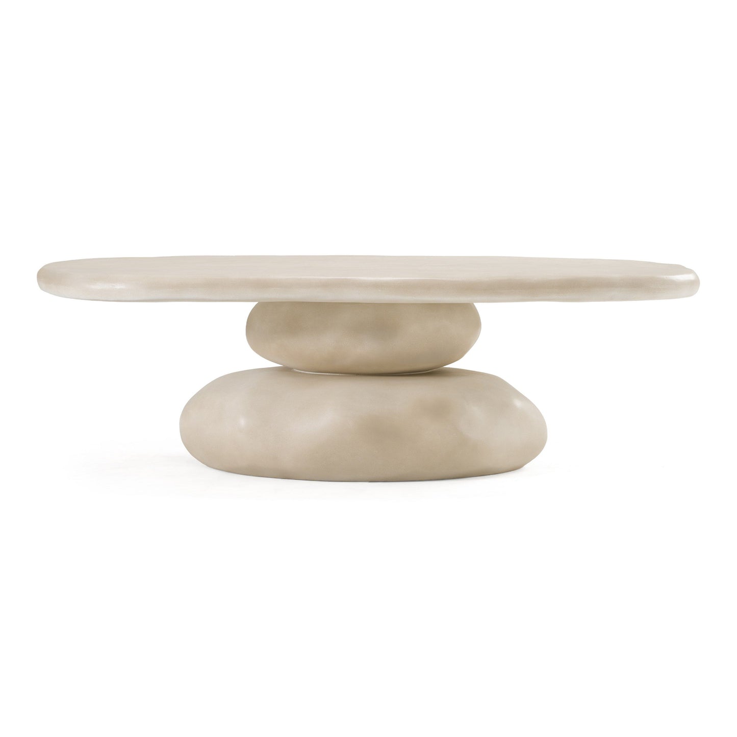 Arlan- Modern Beige Concrete Coffee Table