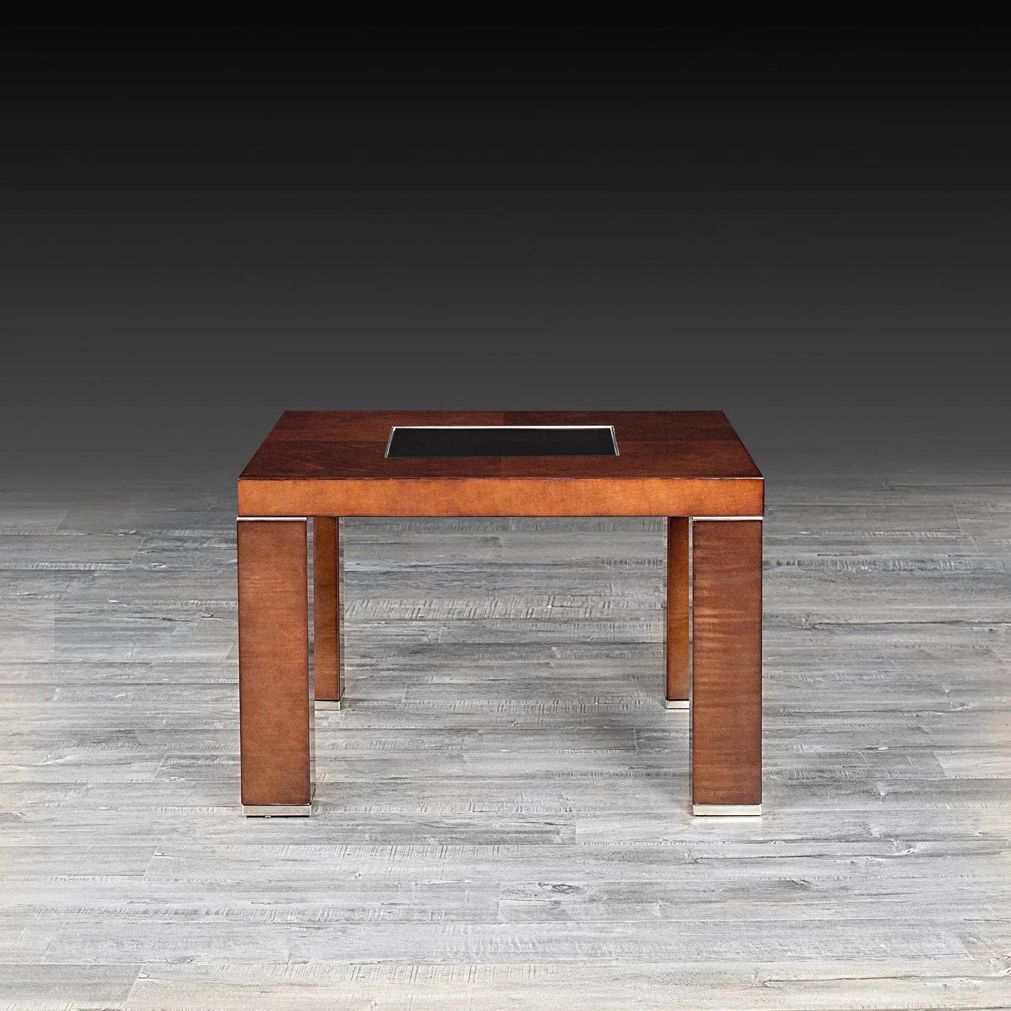 Demeter Glass Top End Table | Refined and Contemporary