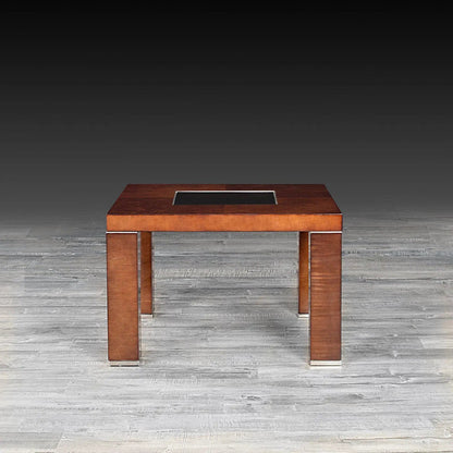 Demeter Glass Top End Table | Refined and Contemporary
