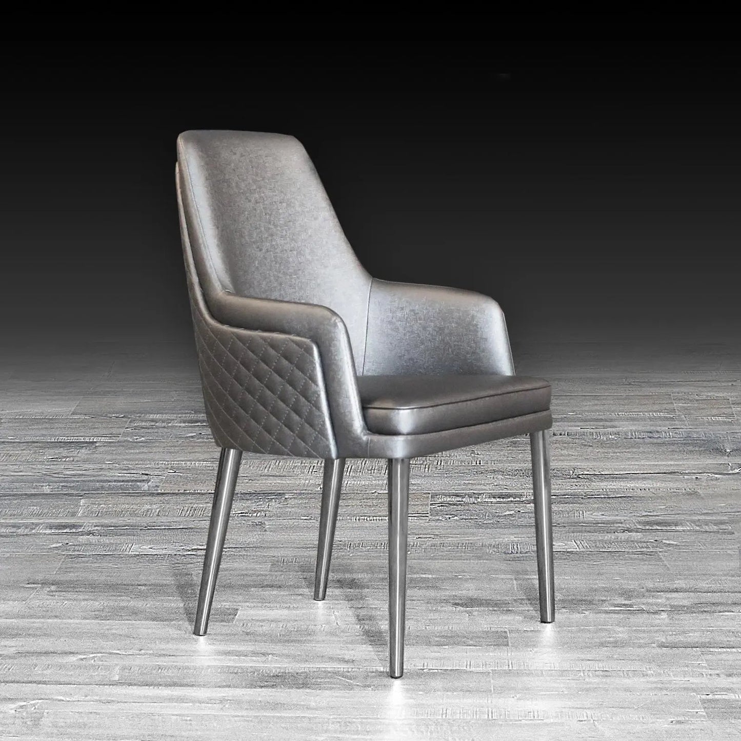 Vitali Silver Gray Contemporary Dining Chair