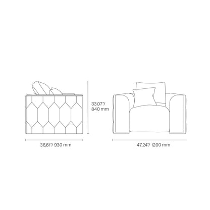 Dino Gold-Accent Sofa Set – Smoke