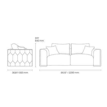 Dino Gold-Accent Sofa Set – Camel