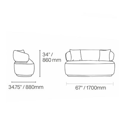 Emma Titanium Gold Sofa Set – Beige