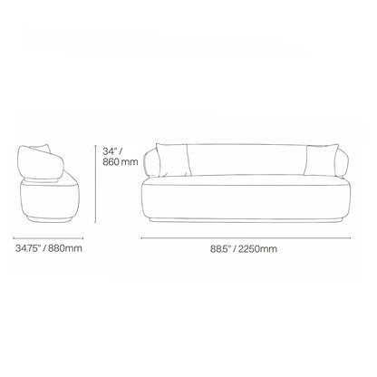 Emma Titanium Gold Sofa Set – Beige