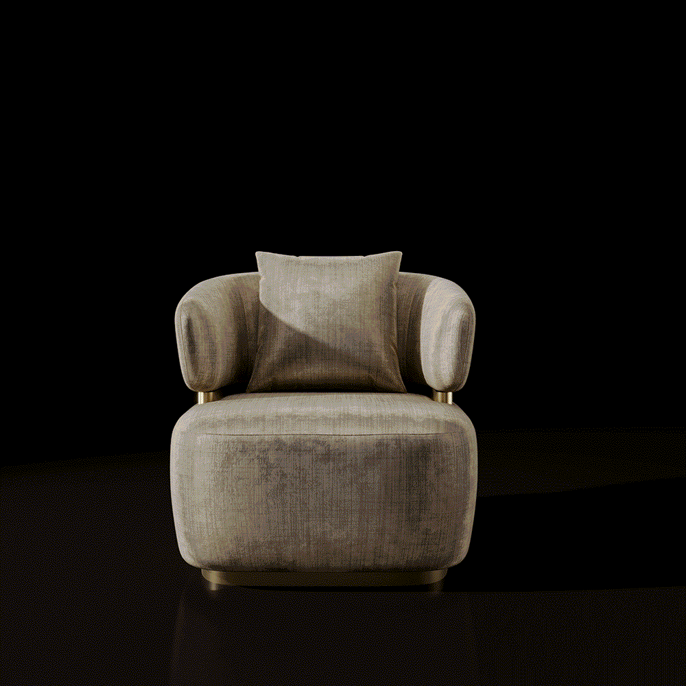 Emma Titanium Gold Sofa Set – Champagne