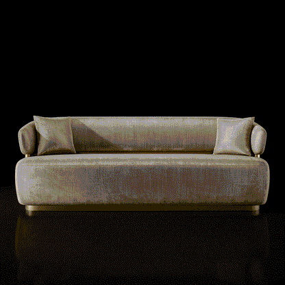 Emma Titanium Gold Sofa Set – Champagne