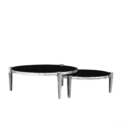 Enzo Round Silver Coffee Table for Modern Living