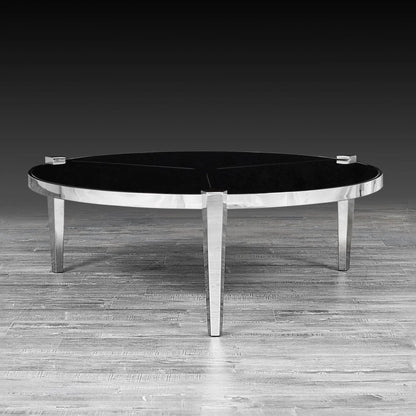 Enzo Round Silver Coffee Table for Modern Living