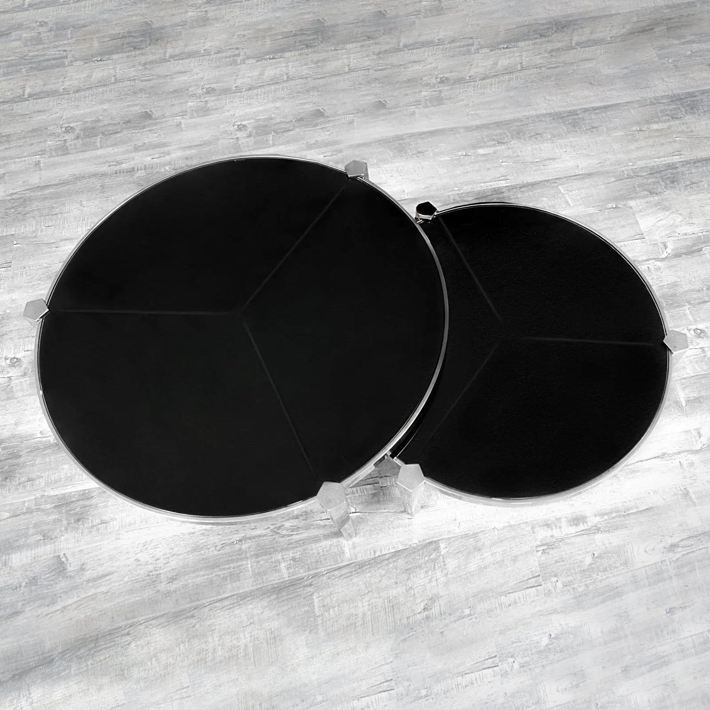 Enzo Round Silver Coffee Table for Modern Living