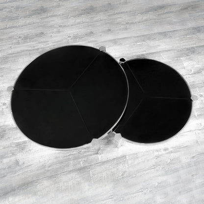 Enzo Round Silver Coffee Table for Modern Living