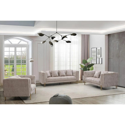 Federico Stylish Sofa Set – Taupe