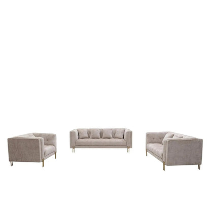 Federico Stylish Sofa Set – Taupe