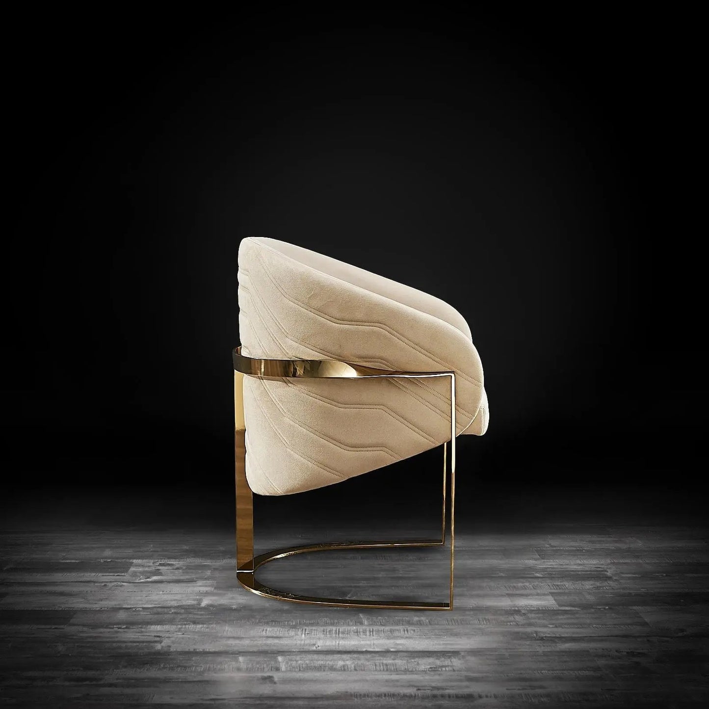 Florence Champagne Gold Classic Dining Chair