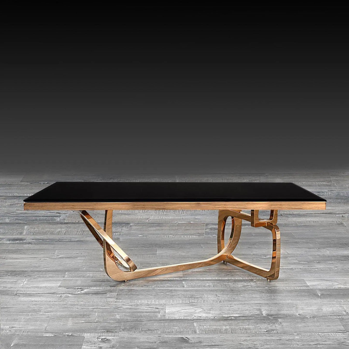 Flow Rose Gold Coffee Table for Chic Interiors