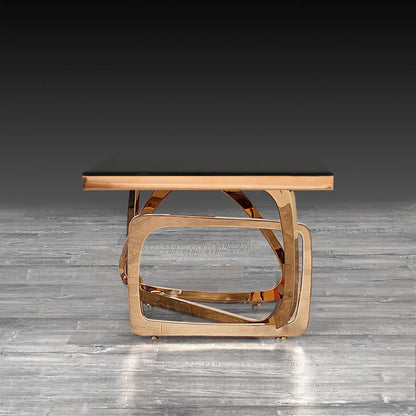 Flow Rose Gold End Tables | Set of Two Elegant Pieces