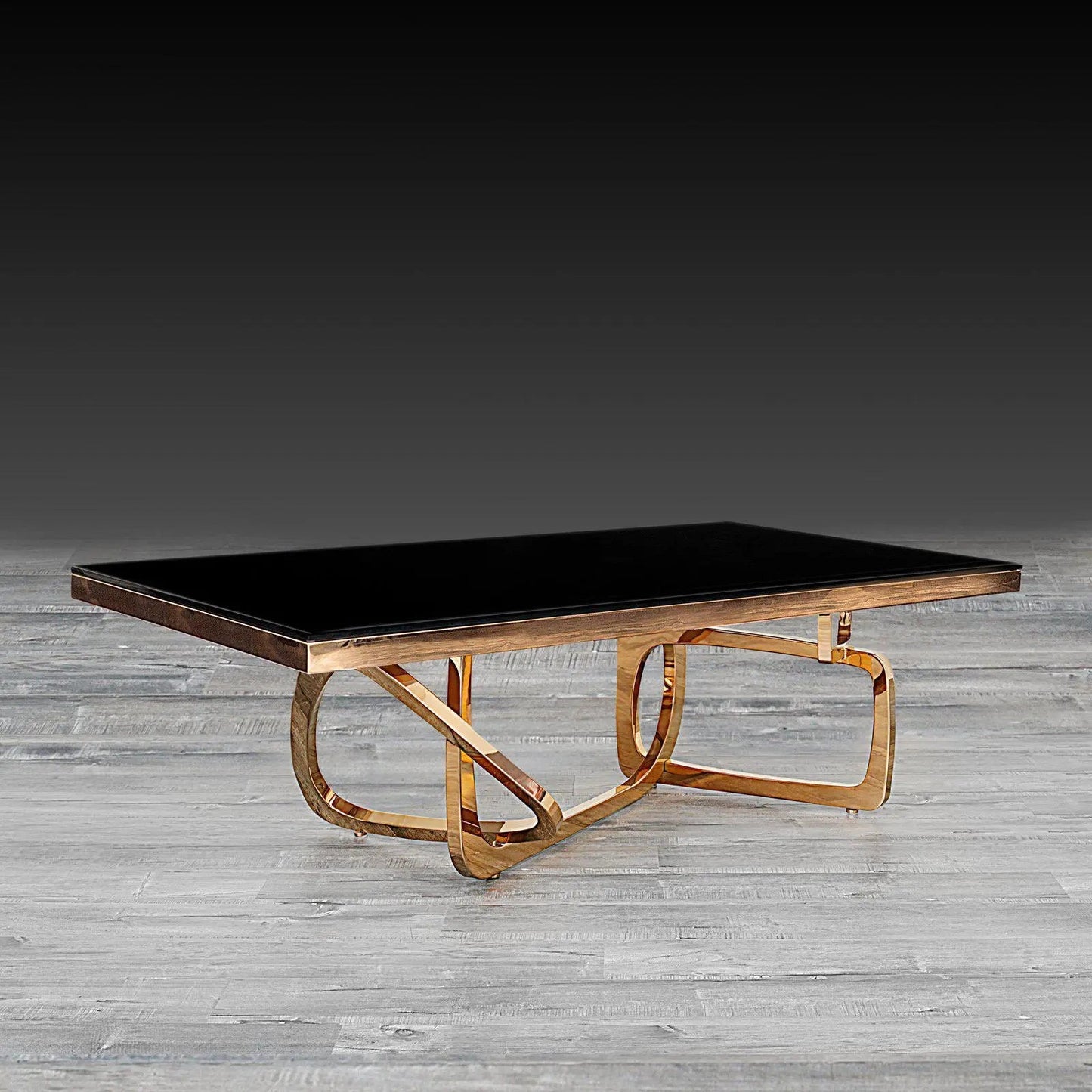Flow Rose Gold Coffee Table for Chic Interiors