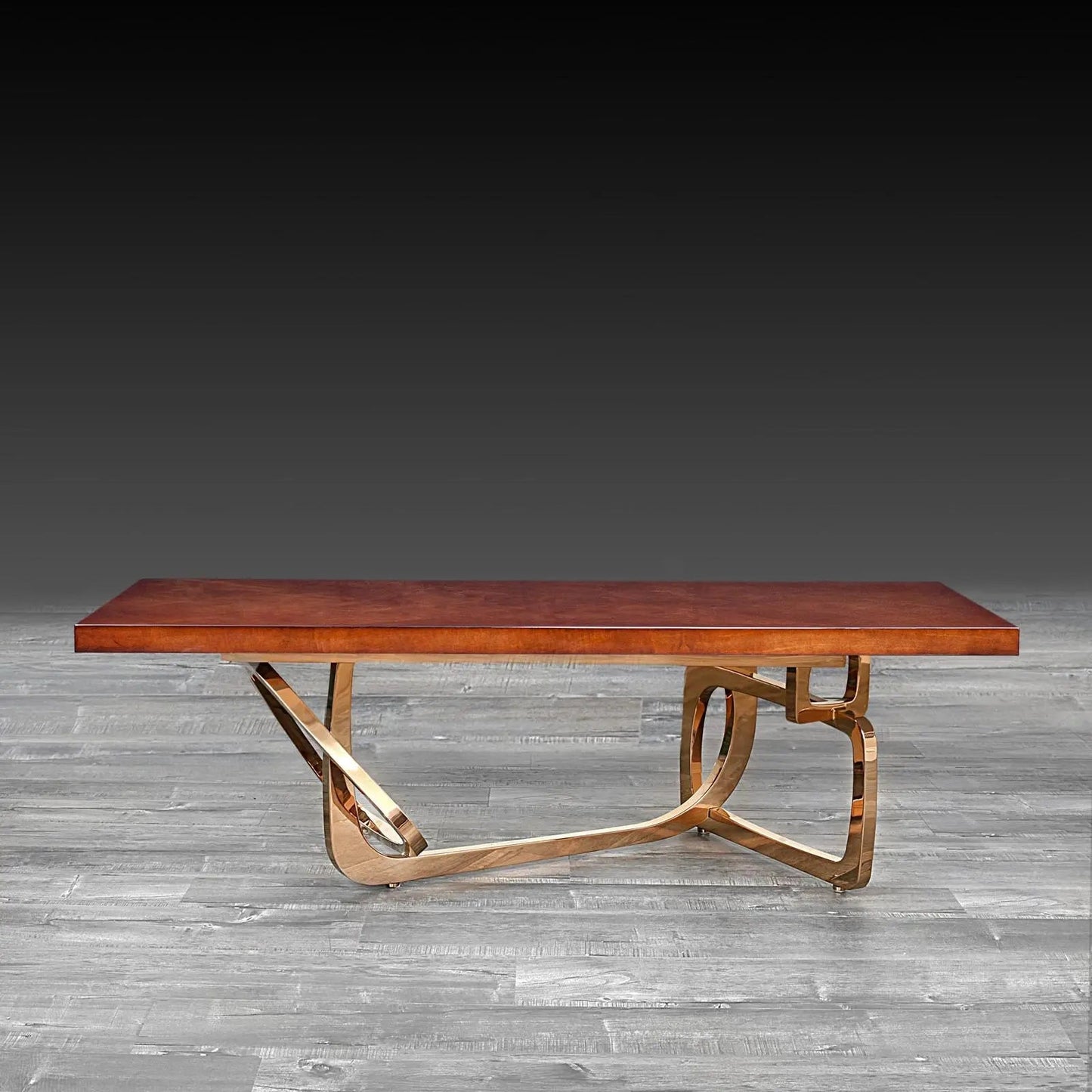 Flow Rose Gold Coffee Table for Chic Interiors