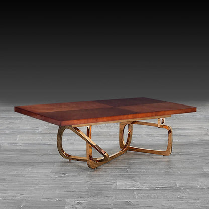 Flow Rose Gold Coffee Table for Chic Interiors