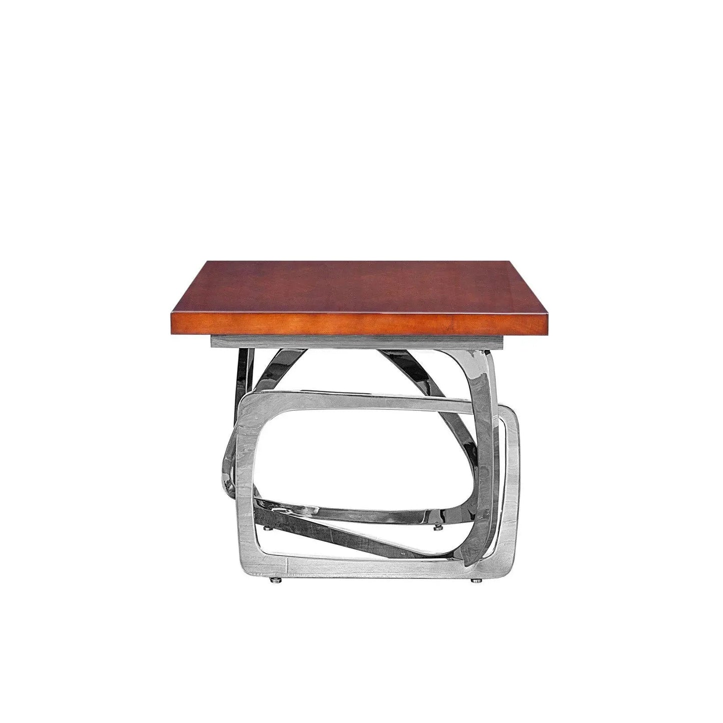 Flow Maple Silver End Table