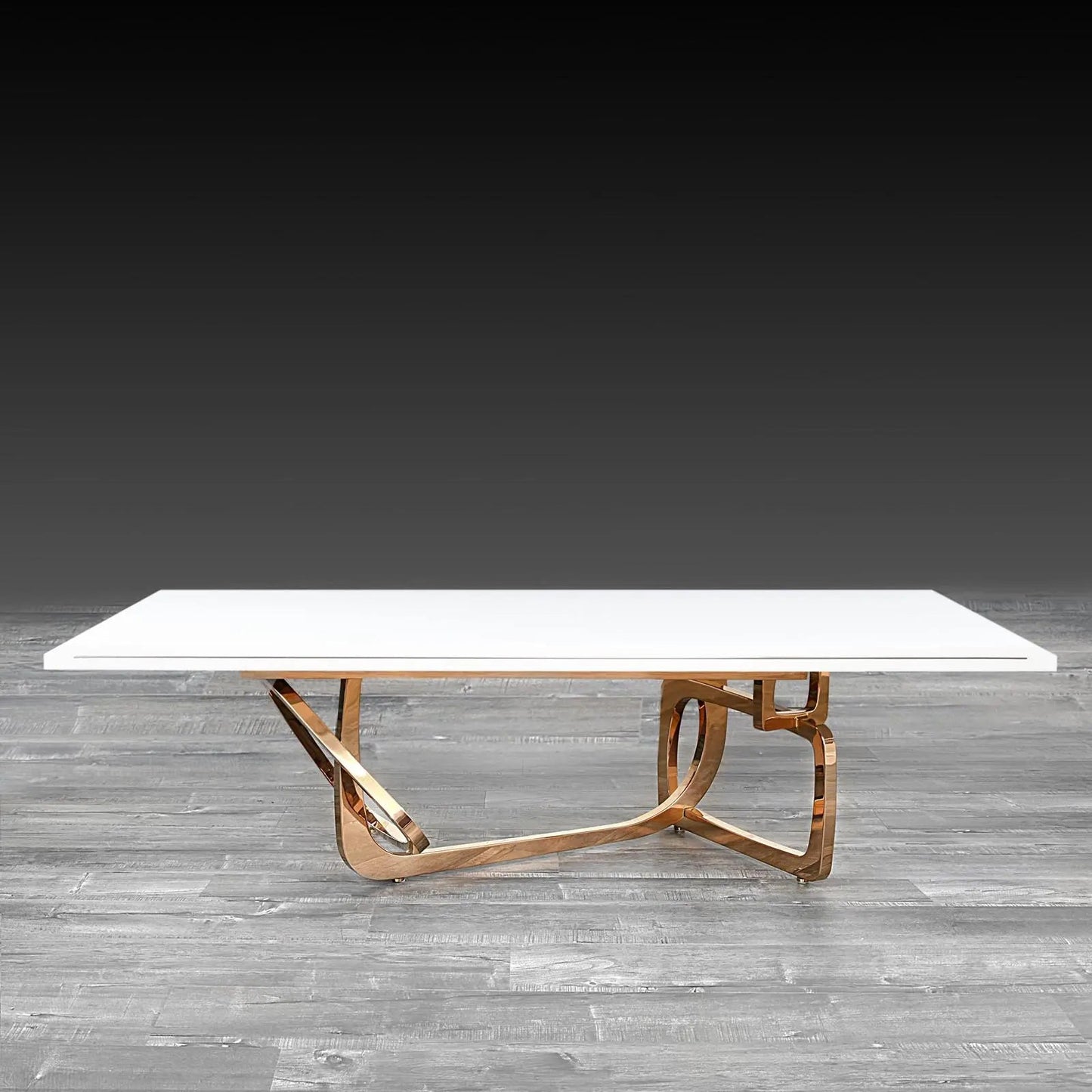 Flow Rose Gold Coffee Table for Chic Interiors