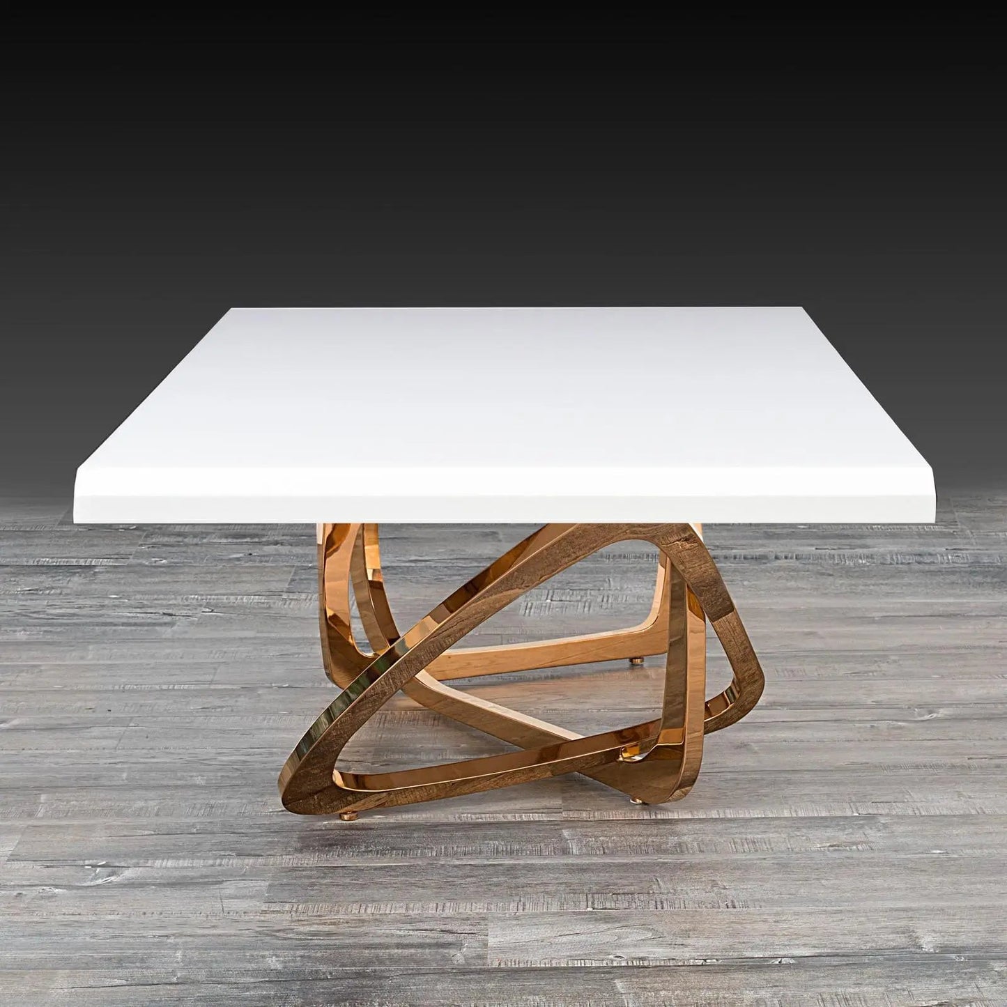 Flow Rose Gold Coffee Table for Chic Interiors
