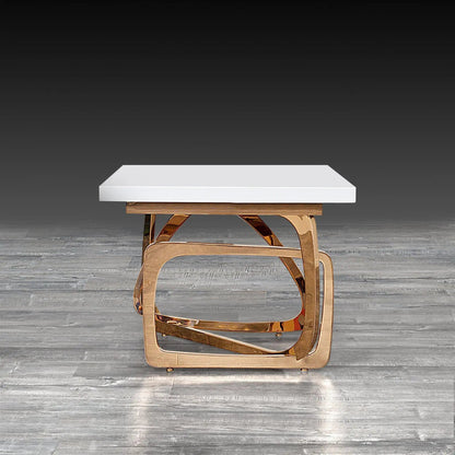 Flow Rose Gold End Tables | Set of Two Elegant Pieces