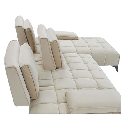 Francesco LAF Sofa Chaise Sectional – Black Base Edition