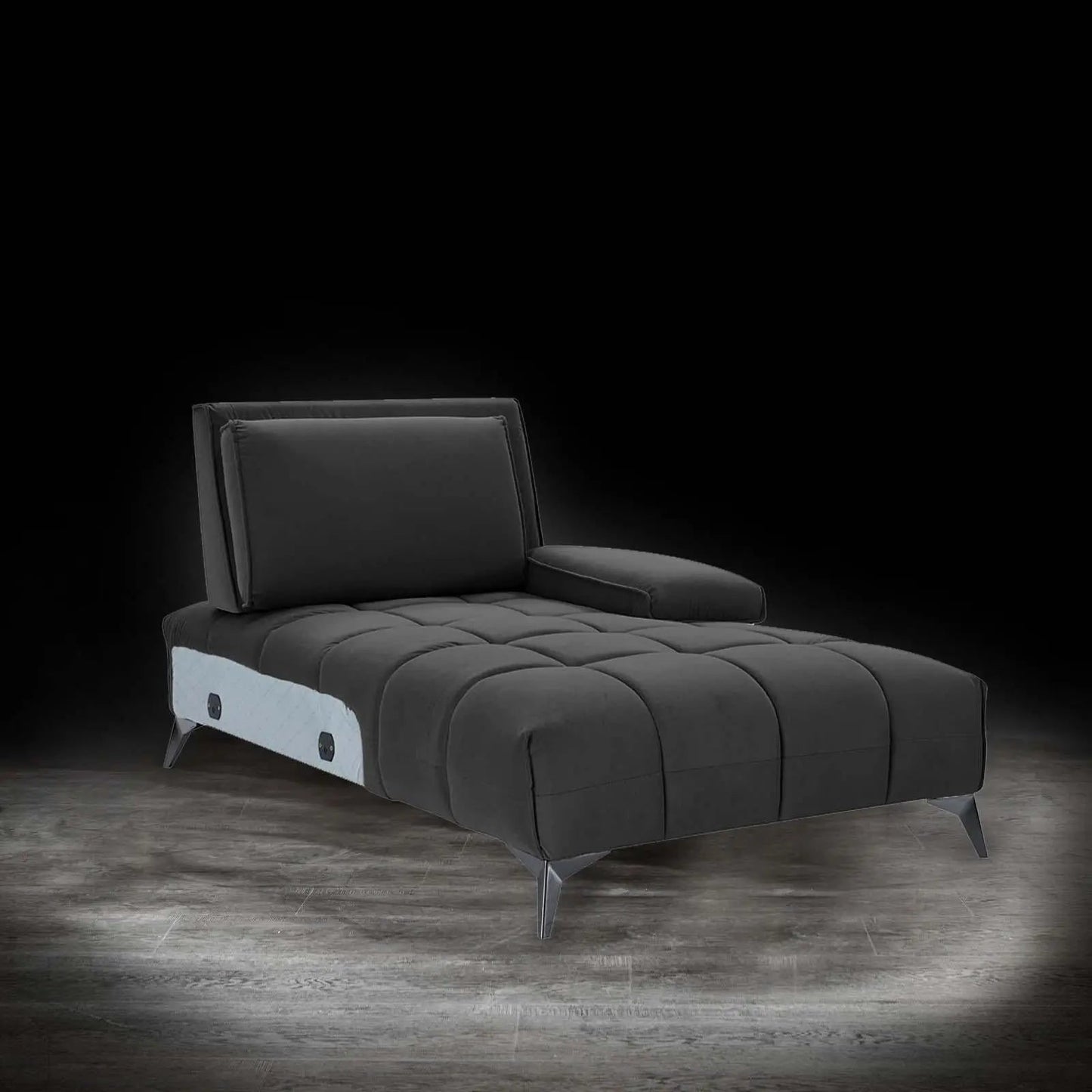 Francesco LAF Sofa Chaise Sectional – Black Base Edition