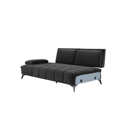 Francesco LAF Sofa Chaise Sectional – Black Base Edition