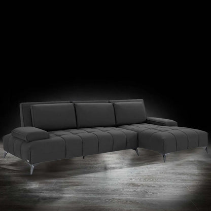 Francesco LAF Sofa Chaise Sectional – Black Base Edition