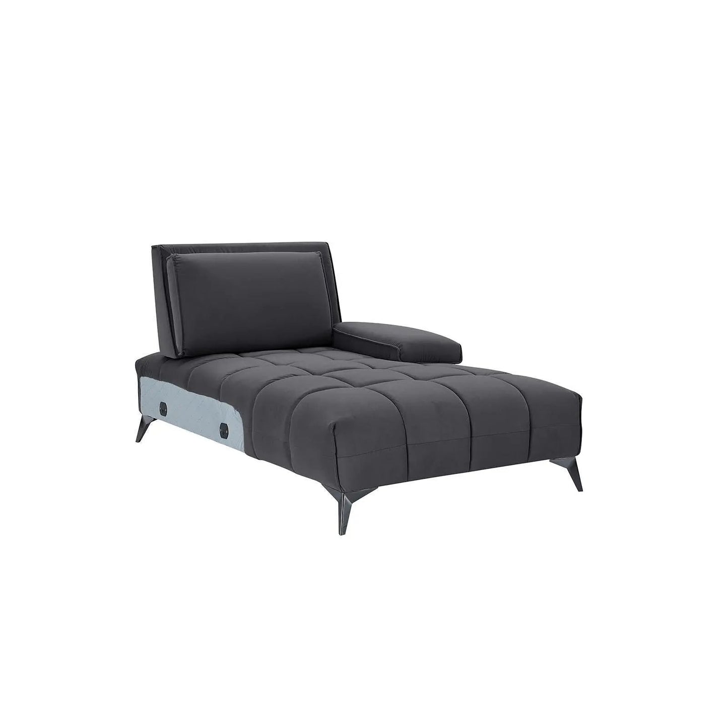 Francesco LAF Sofa Chaise Sectional – Black Base Edition