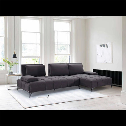 Francesco LAF Sofa Chaise Sectional – Black Base Edition