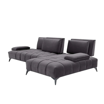 Francesco LAF Sofa Chaise Sectional – Black Base Edition