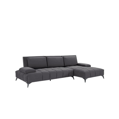 Francesco LAF Sofa Chaise Sectional – Black Base Edition