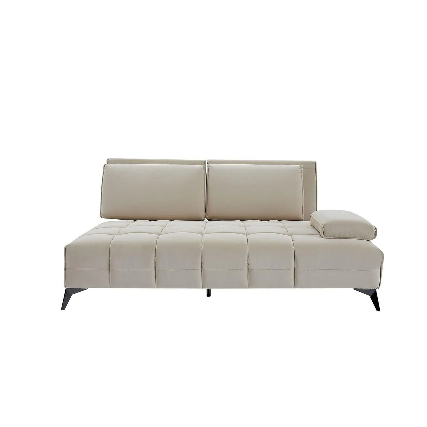 Francesco RAF Sofa Chaise Sectional | Sleek Black Base