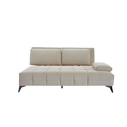 Francesco RAF Sofa Chaise Sectional | Sleek Black Base