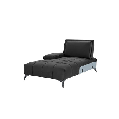 Francesco RAF Sofa Chaise Sectional | Sleek Black Base