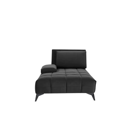 Francesco RAF Sofa Chaise Sectional | Sleek Black Base