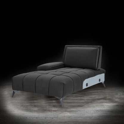 Francesco RAF Sofa Chaise Sectional | Sleek Black Base