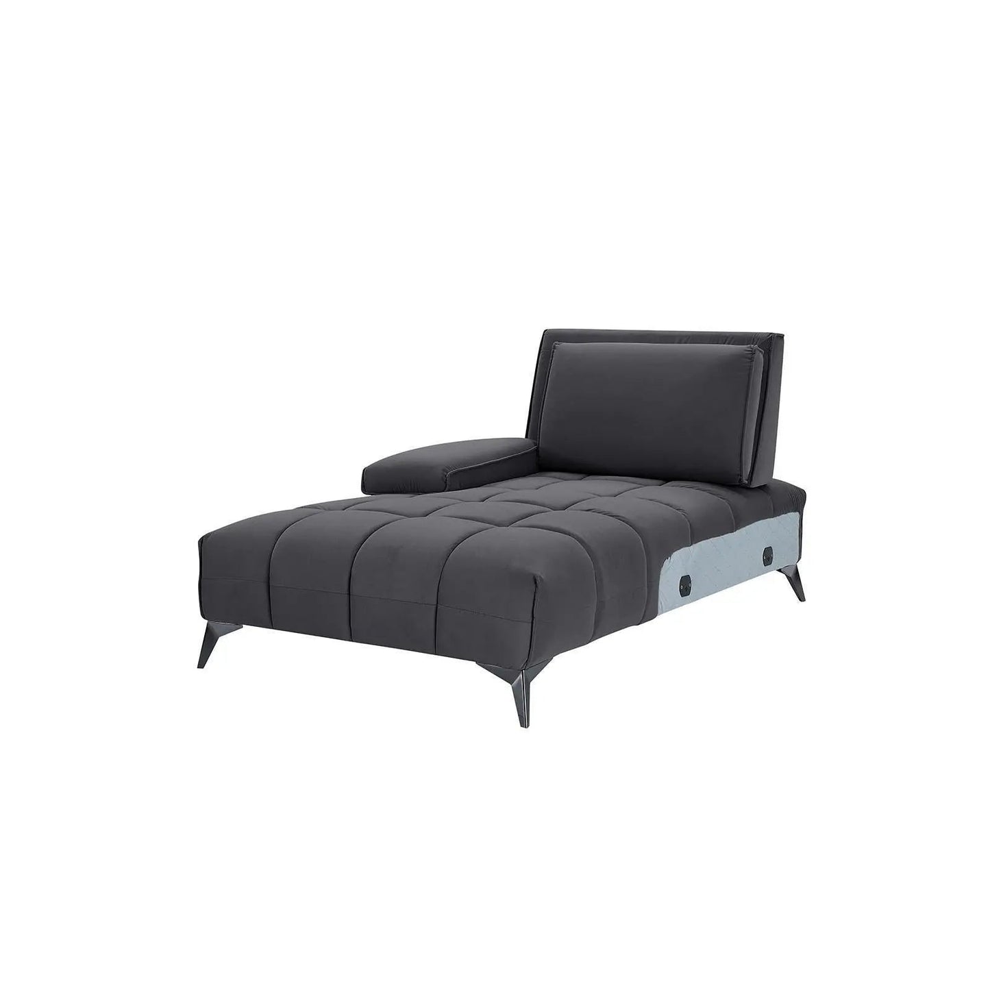 Francesco RAF Sofa Chaise Sectional | Sleek Black Base