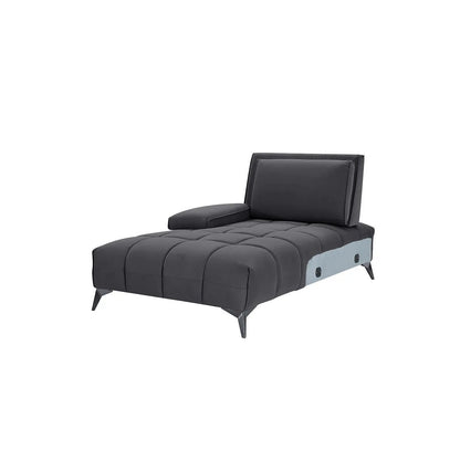 Francesco RAF Sofa Chaise Sectional | Sleek Black Base