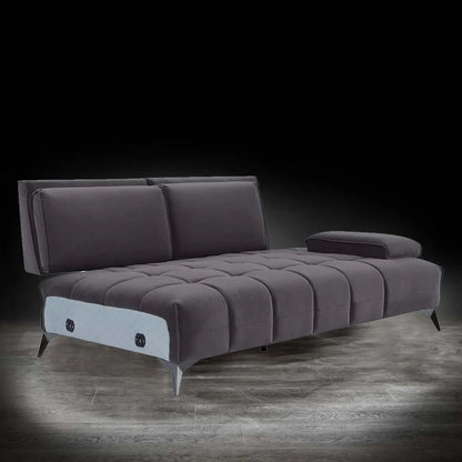 Francesco RAF Sofa Chaise Sectional | Sleek Black Base