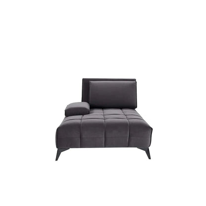 Francesco RAF Sofa Chaise Sectional | Sleek Black Base