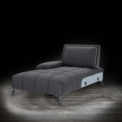 Francesco RAF Sofa Chaise Sectional | Sleek Black Base