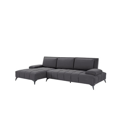 Francesco RAF Sofa Chaise Sectional | Sleek Black Base