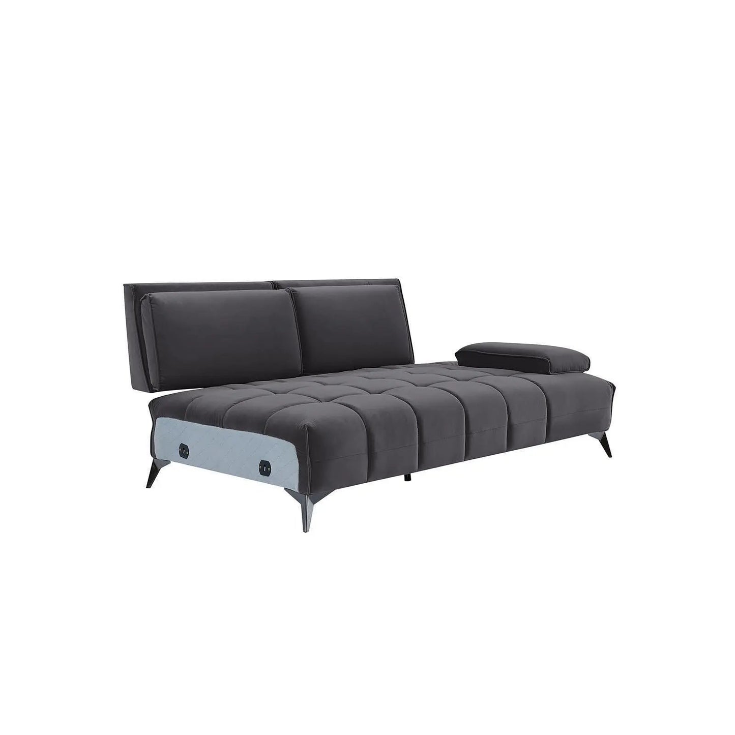 Francesco RAF Sofa Chaise Sectional | Sleek Black Base
