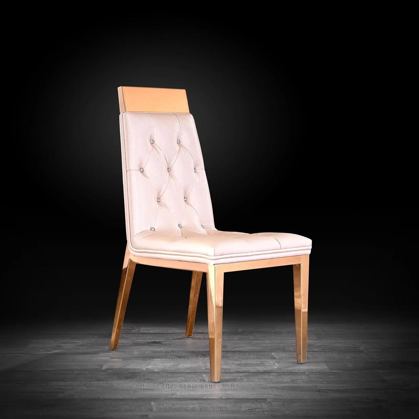 Gianna Rose Gold Stylish Dining Chair