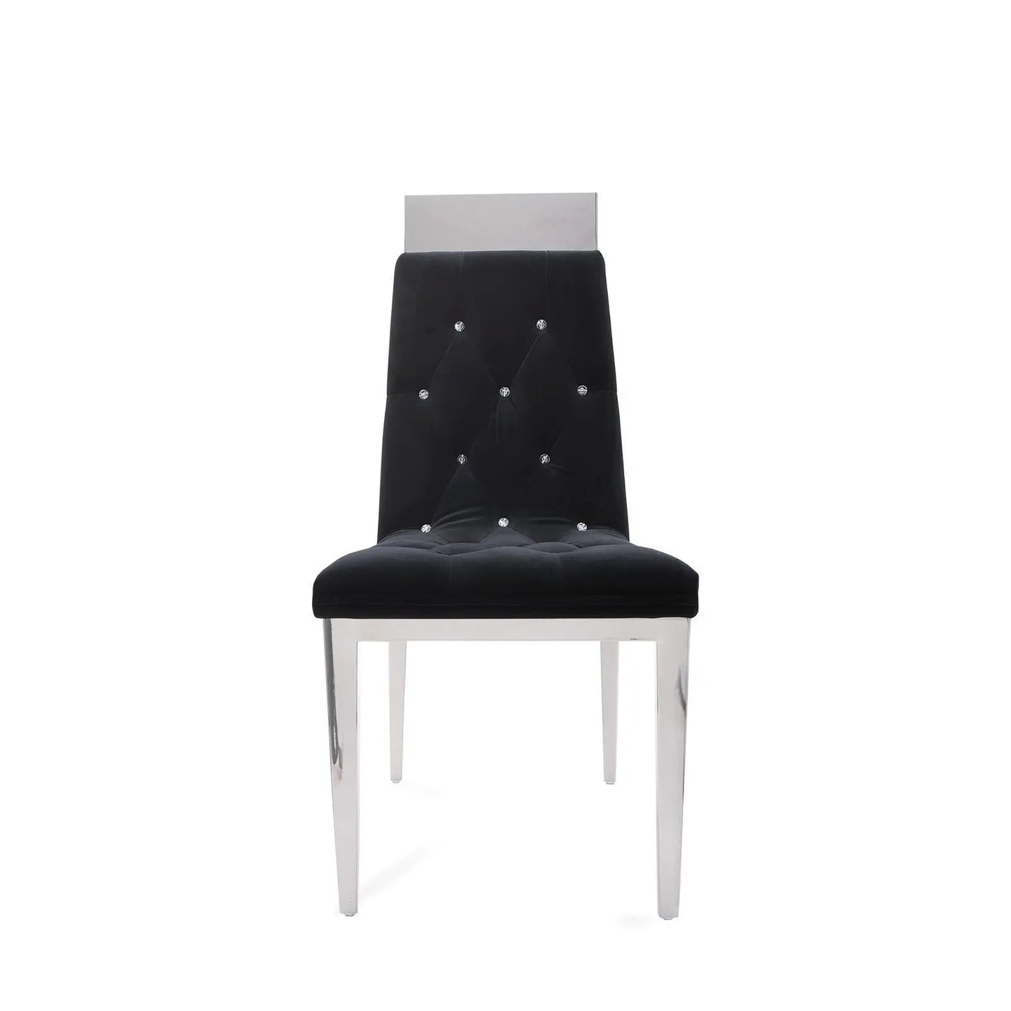 Gianna Silver Black Dining Chair