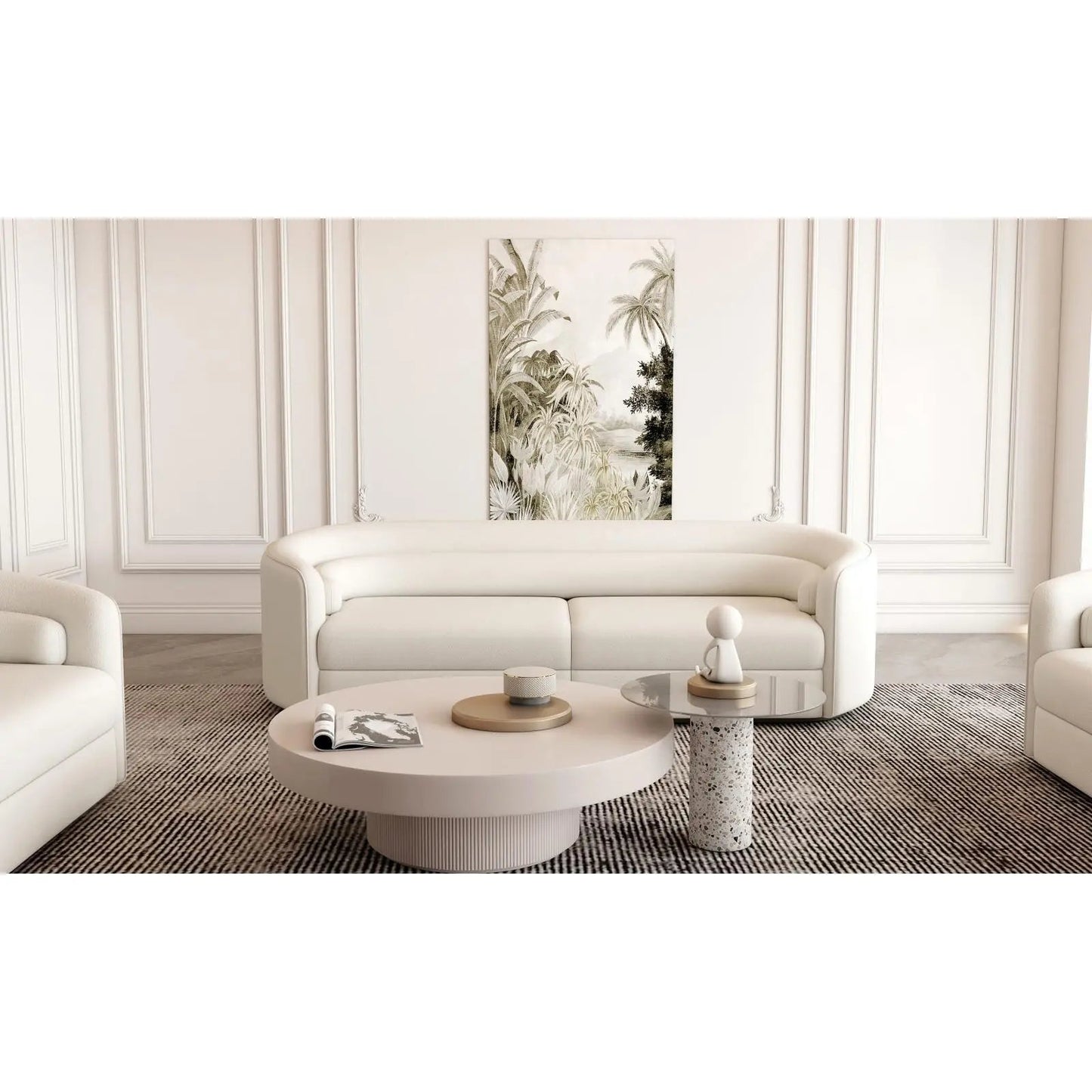 Giovanni Modern Sofa Set – White